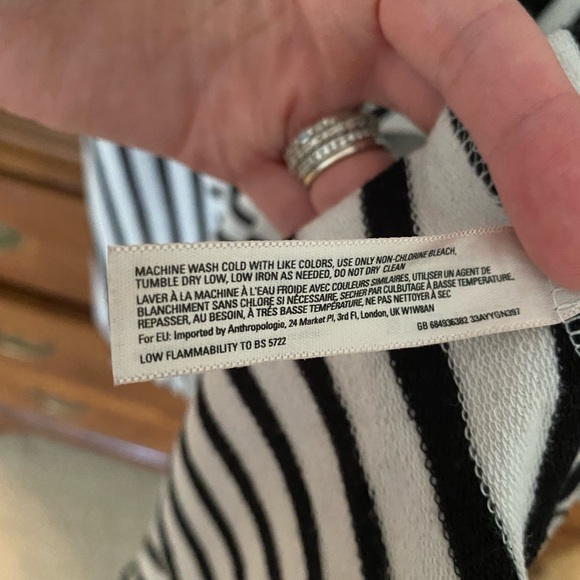 {anthropologie} Striped V Neck Dress - Picture 5 of 9